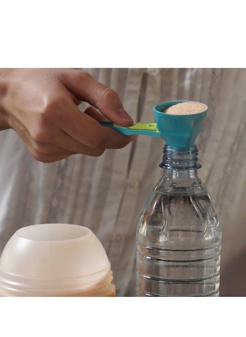 Generic - Protein Powder Scoop, ABS Spill Proof Sliding Spoon Coffee Scoop Funnel for Sports Drink, Suitable for Protein Powder, Coffee Powder, Milk, Tea, Fantastic and Practical Accessory - Image 1