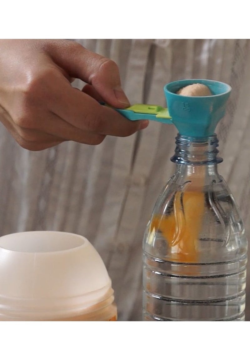 Generic - Protein Powder Scoop, ABS Spill Proof Sliding Spoon Coffee Scoop Funnel for Sports Drink, Suitable for Protein Powder, Coffee Powder, Milk, Tea, Fantastic and Practical Accessory - Image 1
