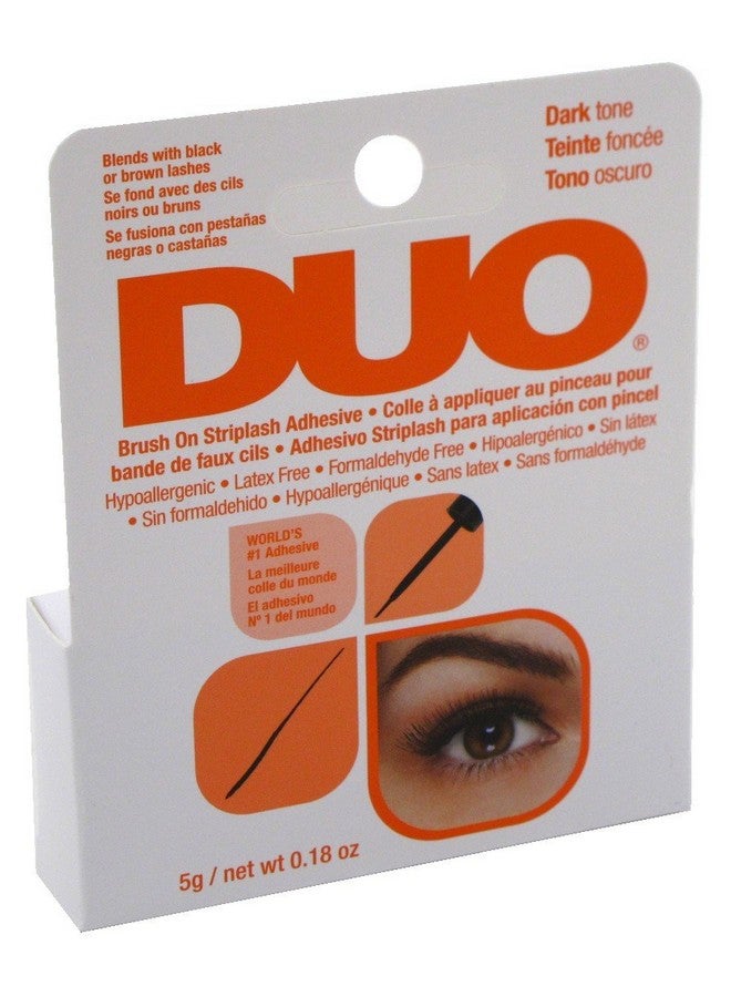 DUO Brushon Striplash Adhesive Dark Tone 0.18 Ounce (5.3Ml) (2 Pack) - Image 1