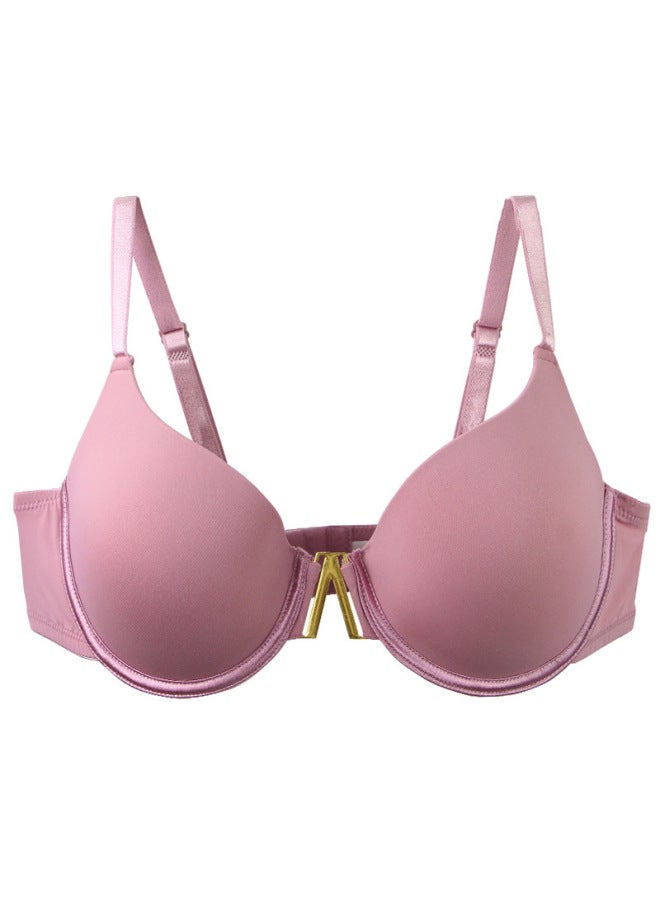 Hot Underwire Push-up Thin Molded Cup Seamless Metal Buckle Solid Color Bra Hot Style