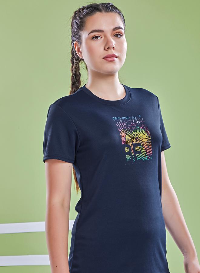 Technosport Graphic Print Crew Neck Short Sleeve Top - Image 4