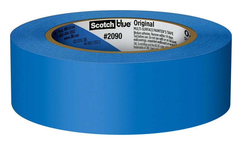 3M Scotch Painter's Tape 1.41 inches Original Multi-Surface Painter's Tape, x 60 yards (360 yards total), 2090, 6 Rolls, Blue, 6 Foot - Image 3