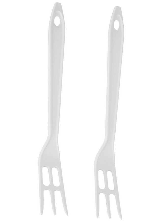Hutzler Hutzler 3702-2WH Lopol Nylon Forks (Set of 2), 11", White - Image 1
