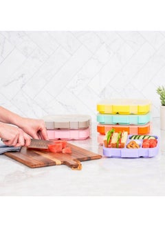 Bentgo ® Kids Prints Tray With Transparent Cover Reusable Bpafree 5Compartment Meal Prep Container With Builtin Portion Control For Healthy Meals At Home & On The Go (Fairies)  - Image 5