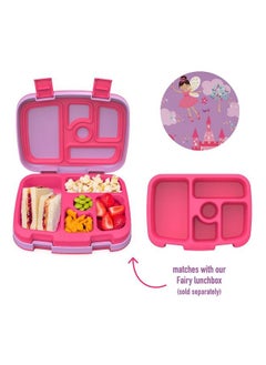 Bentgo ® Kids Prints Tray With Transparent Cover Reusable Bpafree 5Compartment Meal Prep Container With Builtin Portion Control For Healthy Meals At Home & On The Go (Fairies)  - Image 3