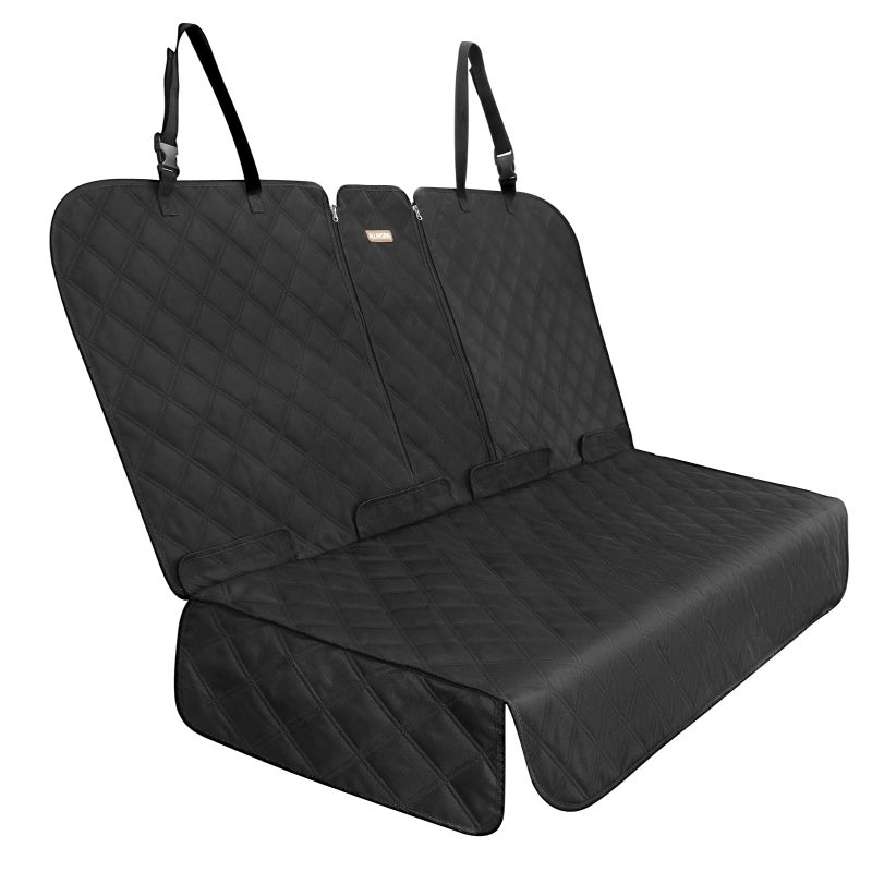ALLANSING Back Seat Cover for Large SUVs/Trucks Rear Split Bench - Heavy-Duty 900D Waterproof Non-Slip Car Seat Protector for Messy Kids & Drooling Dogs, Easy Clean(Black) - Image 1