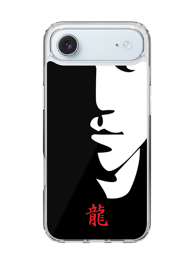 Classic Clear MagSafe Case for iPhone 17 Air , Hybrid Soft Case Flexible Edges Anti Drop TPU PC Gel Thin Transparent Cover [ Designed for iPhone 17 Air ] - Tibute - Bruce Lee (Black)