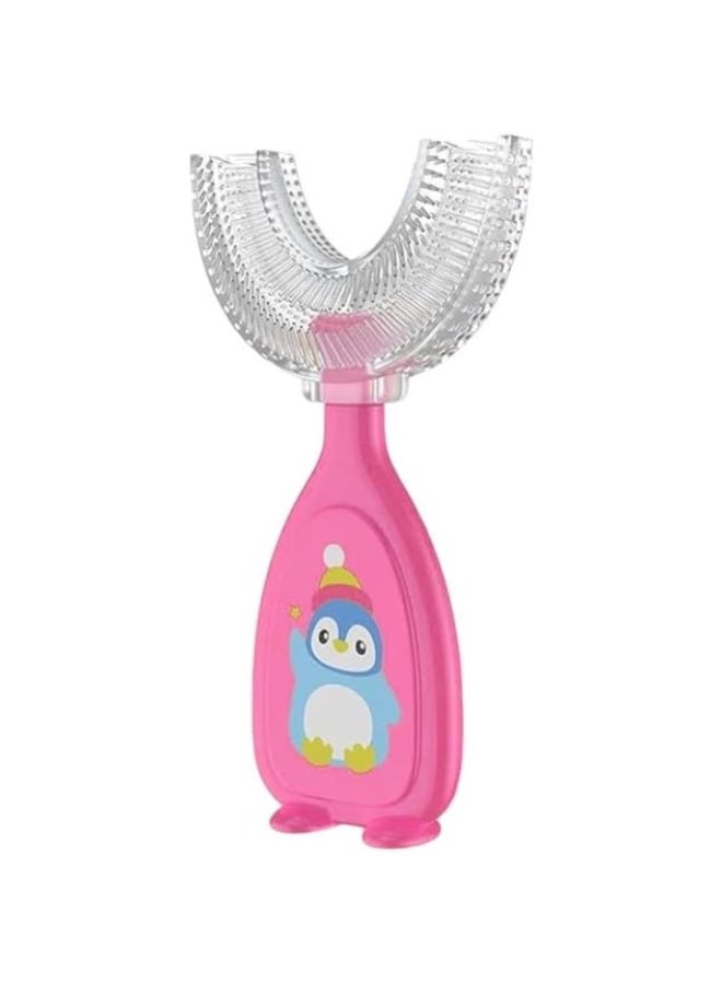 Kids' U-Shaped Toothbrush - Soft Silicone Bristles, 360-Degree Oral Cleaning for Ages 2-6 - Image 1