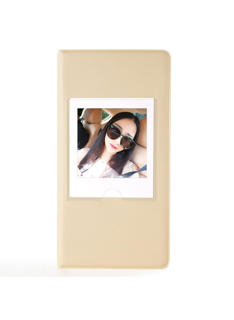 ZIKKON ZIKKON 64 Pockets Album for Fujifilm Instax Square Film Photo SQ1 SQ40 SQ6 SQ10 SQ20 SP3 Square Instant Film Camera beige  - Image 1