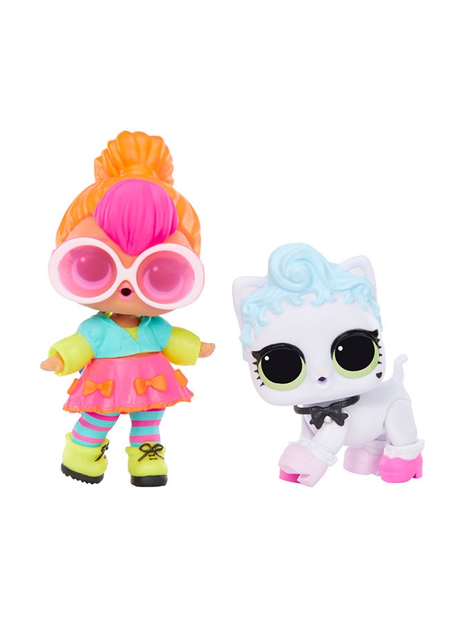 L.O.L. SURPRISE! Tot + Pet - Neon Q.T. + Royal Kitty-Cat  - Image 4