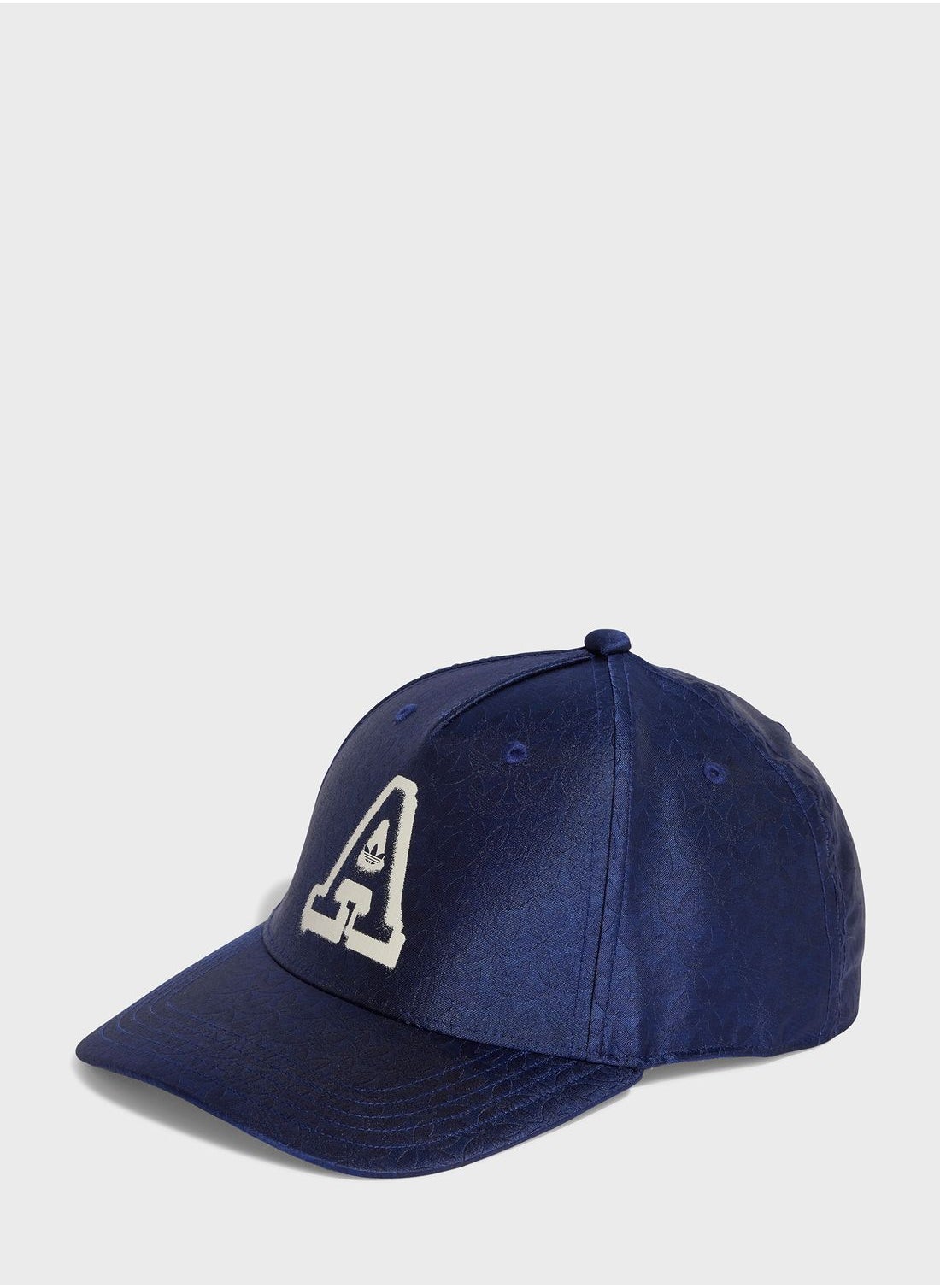 Buy adidas Originals Navy Trefoil Jacquard Monogram Baseball Cap