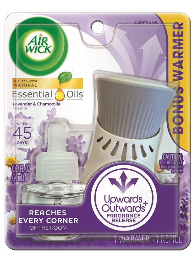 Air Wick Air Wick Plug in Scented Oil Starter Kit (Warmer + 1 Refill), Lavender & Chamomile, Air Freshener, Essential Oils - Image 2