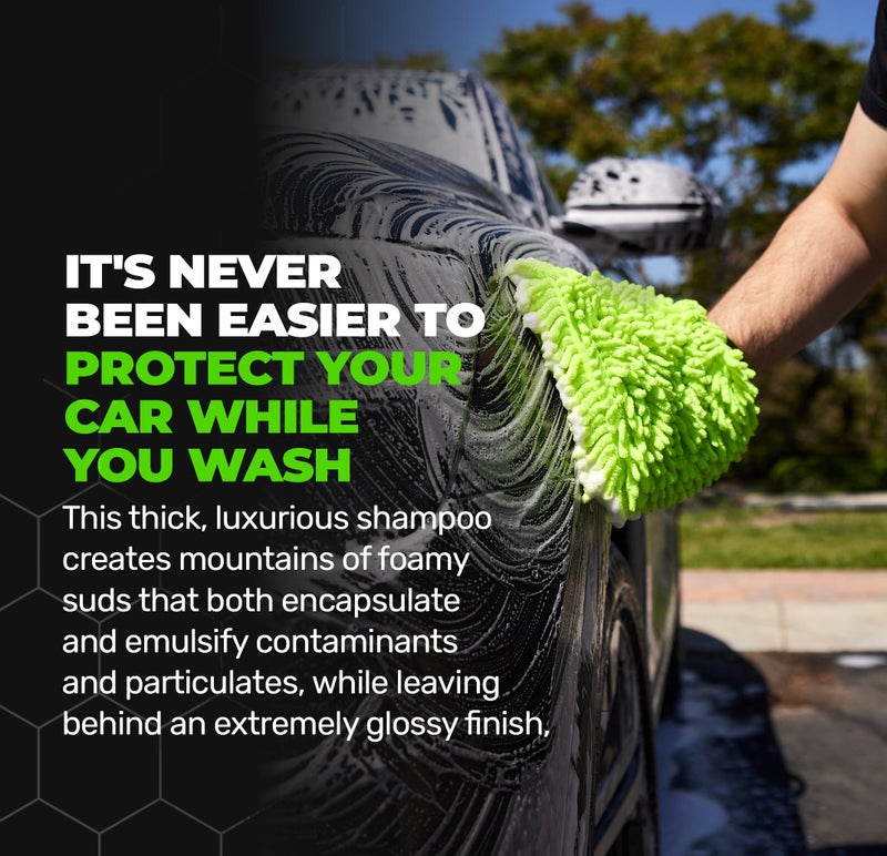 Nexgen Premium Ceramic Soap (16oz) - Dual-Action Formula Car Wash Soap with SiO2 for Cleaning & Protection - Hydrophobic Water-Beading`- Car Cleaning Supplies - Safe for Paint, Glass, Chrome & More - Image 3