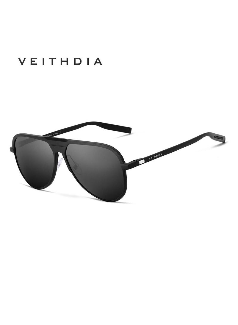 Veithdia Men's Polarized Aluminum Magnesium Full Frame UV400 Sunglasses - Image 1