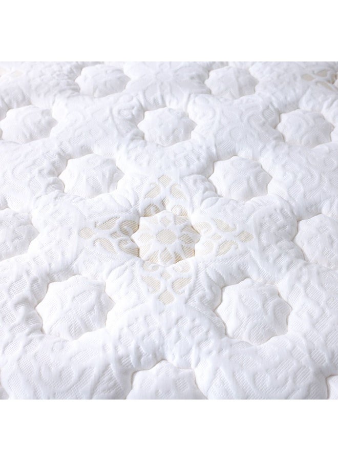 Luxuria Bonnell Spring Foam Mattress | Medium Soft Feel | Single Bed Mattress | Spine Balance For Pressure Relief|W 90 x L 200 cm|Thickness 26 cm -White/Dark Grey - Image 4