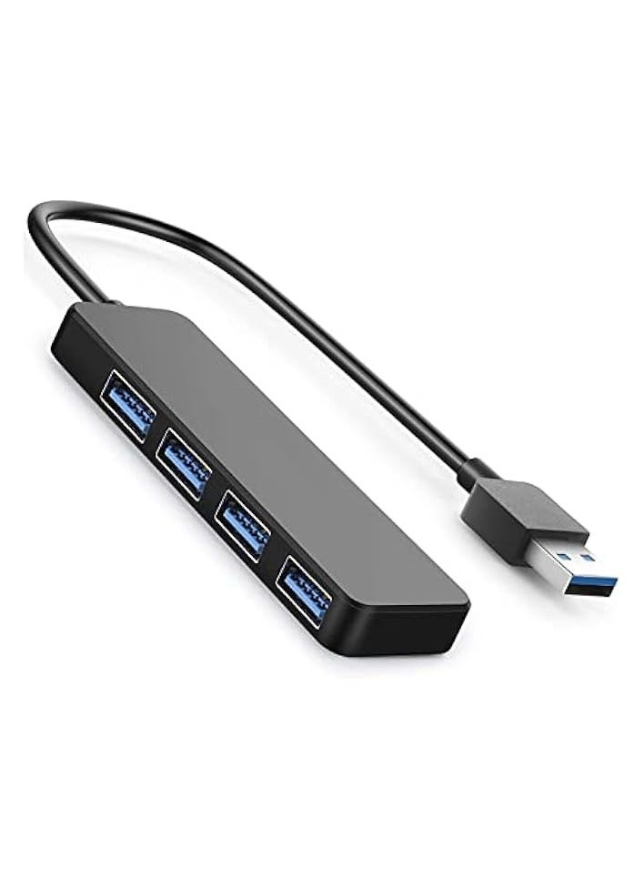 erorex 4-Port USB Hub 3.0, T-Sound USB Splitter for Laptop, Ps4 Keyboard and Mouse Adapter for Dell, Asus, HP, MacBook Air, Surface Pro, Acer, Xbox, Flash Drive, Mobile HD, Console, Printer, Camera - Image 1