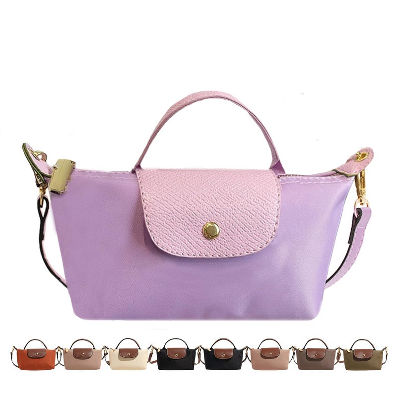 SANIKAWA Fashion Mini Crossbody Bag, Handbags Purses with Adjustable Strap for Women, Ladies Shoulder Totes Bag (Purple) - Image 1