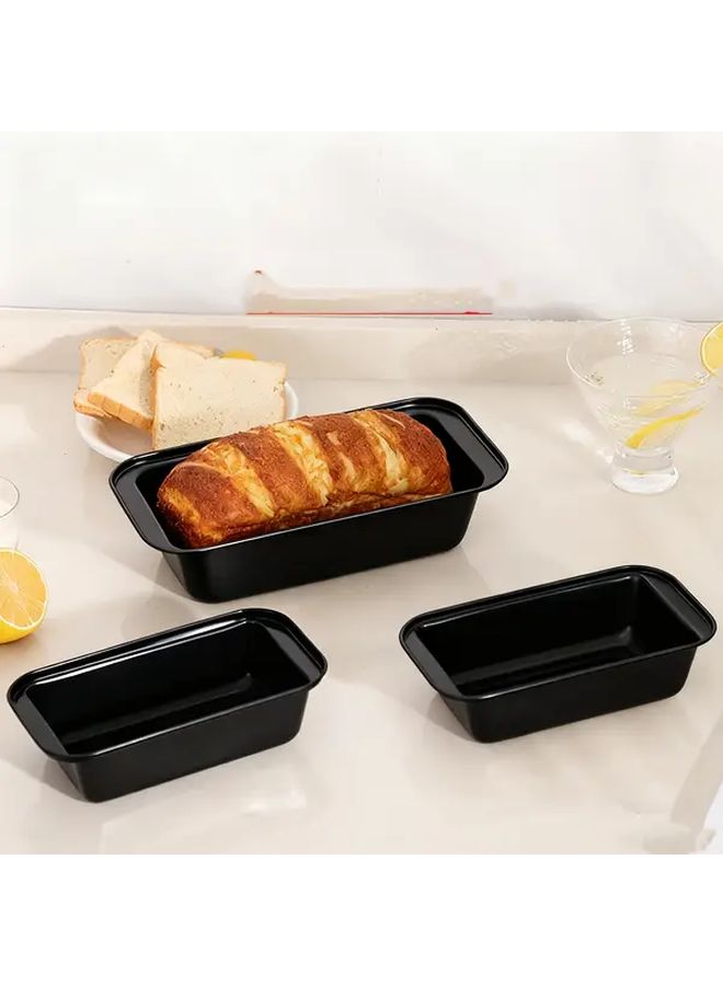 2Pcs Heavy Duty Nonstick Black Rectangular Baking Tray Dish Carrier Box 662F Heat Oven Safe - Image 4