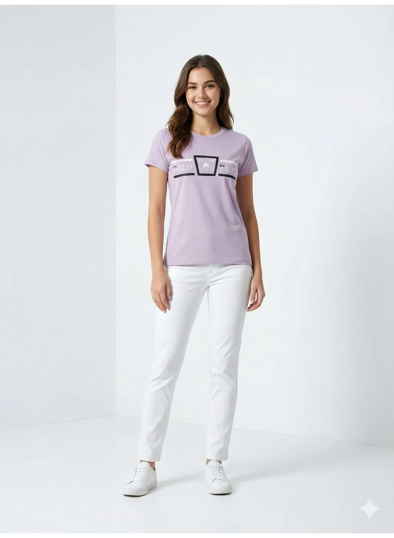 Polo Play Girls Graphic T-shirt -LILAC