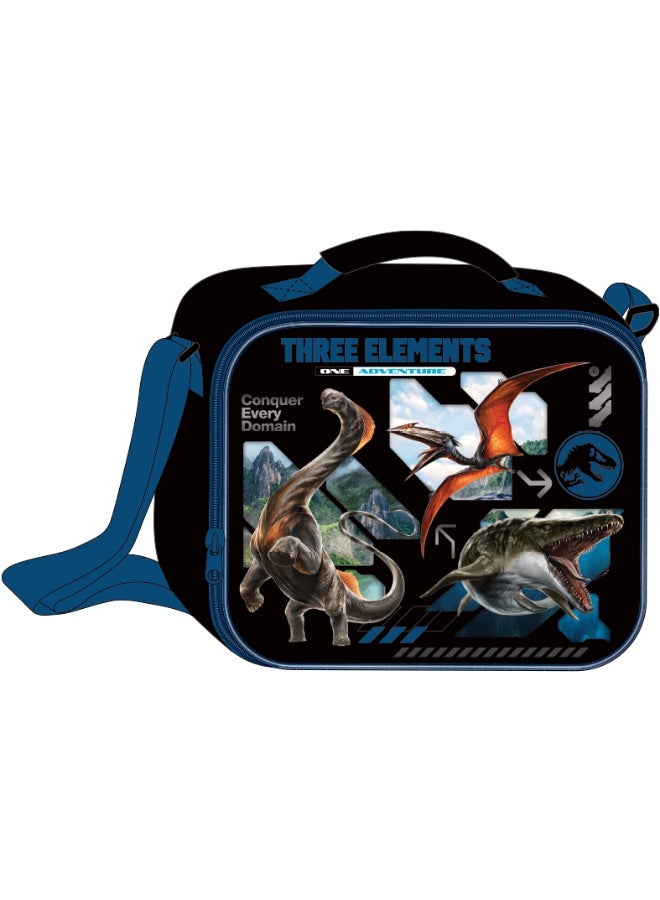 جوراسيك وورلد طقم مدرسة جيراسيك وورلد 5 في 1 – شنطة ترولي 16 بوصة، صندوق طعام، زجاجة ماء، مقلمة، وشنطة طعام – تصميم ديناصورات للأطفال - Image 5