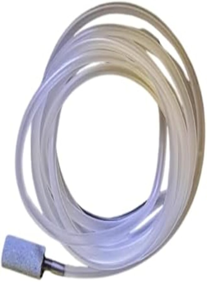 Imported Soft Silicone Air Hose for Aquarium Aquarium Decoration 4mm 3 Meters + Aquarium Fish Tank Air Circulator (One Piece)