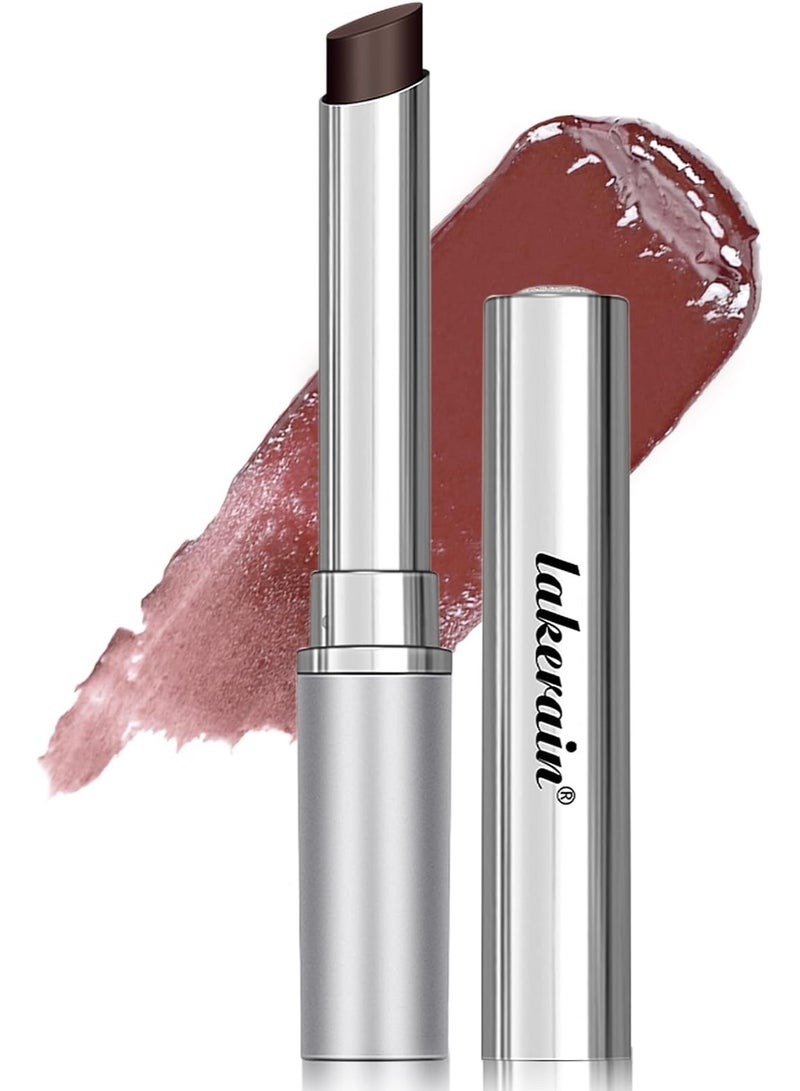 ليكرين Dark Honey Gloss Lip Balm & Lipstick, ماكياج الشفاه المرطب اللامع لجميع نغمة الجلد, المغذية الناعمة الناعمة الشفاه, Natrual Plump Up, طويلة الأمد, غير اللاصقة - Image 1