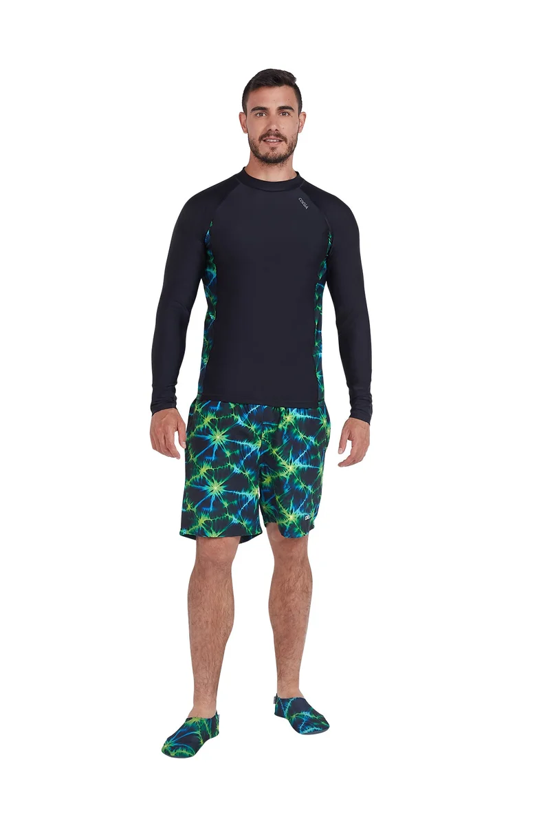 COEGA SUNWEAR  COEGA Mens  Swim Boardshorts - Nero Green Tie Dye for Men | Best Price UAE