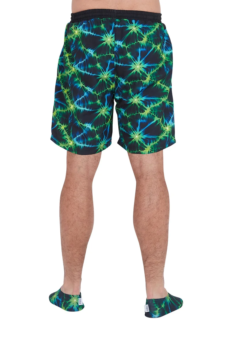 COEGA SUNWEAR COEGA Mens  Swim Boardshorts - Nero Green Tie Dye