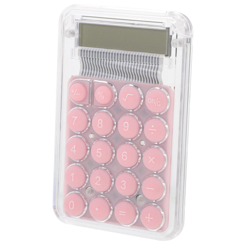 Mini Handheld Calculator Digital Display Compact Lightweight For Students Office School Cute Cartoon Style - Image 2