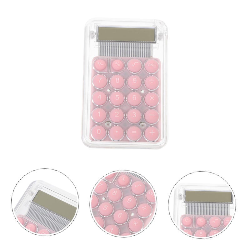 Mini Handheld Calculator Digital Display Compact Lightweight For Students Office School Cute Cartoon Style - Image 3