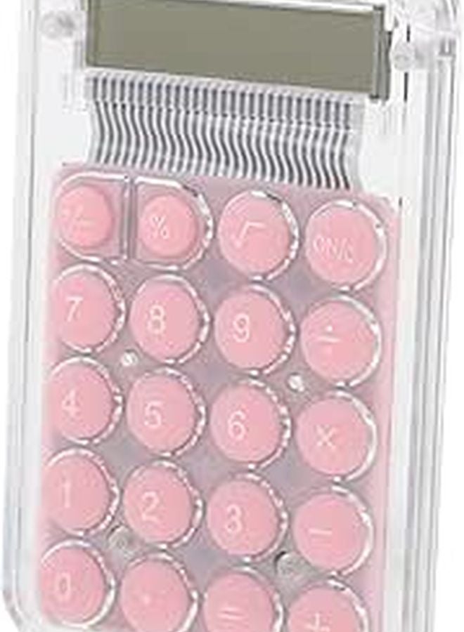 Mini Handheld Calculator Digital Display Compact Lightweight For Students Office School Cute Cartoon Style - Image 1