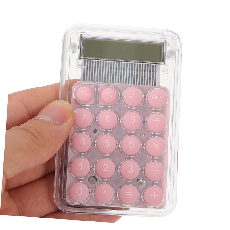 Mini Handheld Calculator Digital Display Compact Lightweight For Students Office School Cute Cartoon Style - Image 5