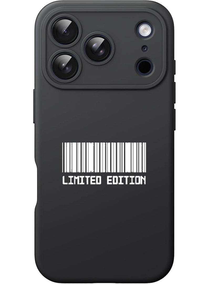 Theodor Protective Slim Fit Case Liquid Silicone Cover with Full Body Protection Anti-Scratch Shockproof Case For Apple iPhone 17 Pro (Black) Limited Edition - White - Image 1