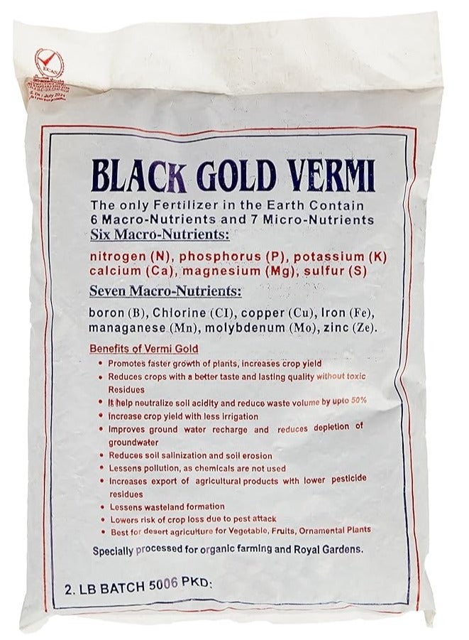 Shalimar Black Gold - Vermi Fertilizer Pellets - 2 Lb - Image 2