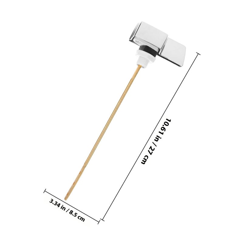 Copper Toilet Flush Handle Replacement Electroplated Side Mount Lever for Bathroom - Image 3