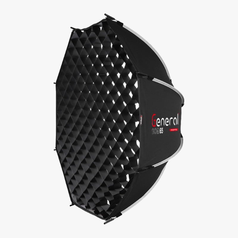 General GO3 Easy Octa Softbox 65cm with Grid, Quick Release Octagonal Softbox, Bowens Mount Studio Light Modifier for Photography, Portrait, Video & Live Streaming - Image 1