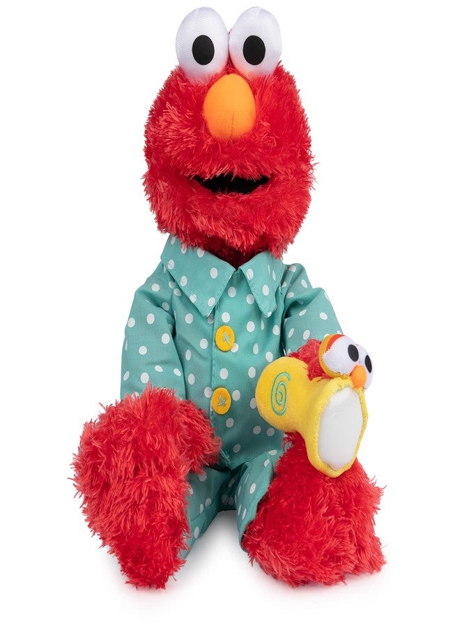 GUND Sesame Street Bedtime Elmo 12” Plush with Glow-in-the-Dark PJs; Age 1+ - Image 1