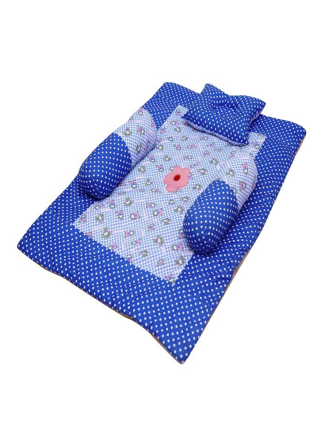 CREATIVE TEXTILES طقم مفروشات أطفال قطني متعدد الألوان من كرييتيف تيكستايلز، 4 قطع، ملمس ناعم كحضن الأم (تصميم زهور وردية)، مصنوع من القطن الناعم، مبطن للغاية - Image 2