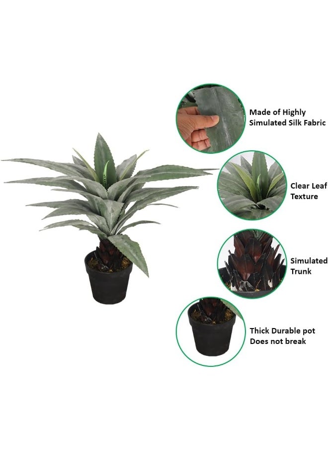 Set of 3 Artificial Yucca Plant, Vibrant And Lifelike Texture Artificial Plant with Pots, Maintenance-Free And Fade Resistant Indoor Plants, UV-Resistant Green Leaves Fake Plants For Garden Decor - pzsku/Z18787B855083423DA916Z/45/_/1727279748/1085b329-c4cc-4ef9-91c9-b63e507c405d