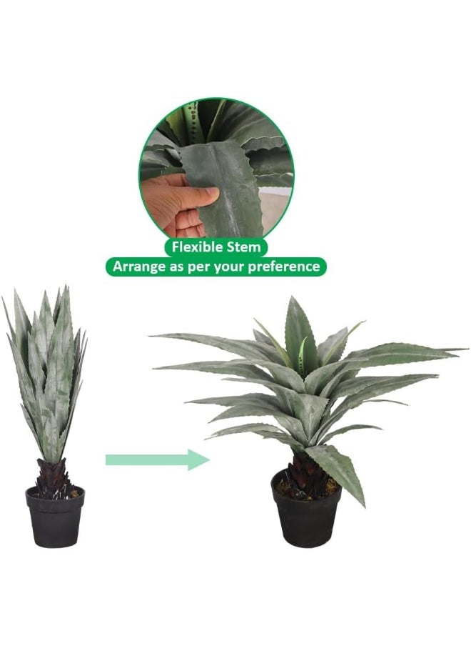 Set of 3 Artificial Yucca Plant, Vibrant And Lifelike Texture Artificial Plant with Pots, Maintenance-Free And Fade Resistant Indoor Plants, UV-Resistant Green Leaves Fake Plants For Garden Decor - pzsku/Z18787B855083423DA916Z/45/_/1727279748/e4e04879-0433-4ebf-a1d1-9507bc96d4d9