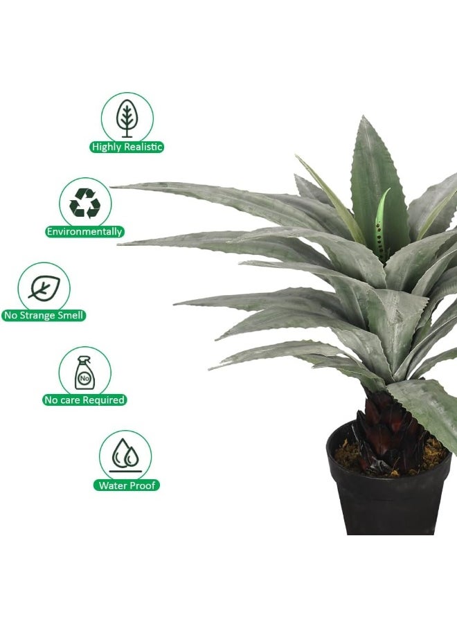 Set of 3 Artificial Yucca Plant, Vibrant And Lifelike Texture Artificial Plant with Pots, Maintenance-Free And Fade Resistant Indoor Plants, UV-Resistant Green Leaves Fake Plants For Garden Decor - pzsku/Z18787B855083423DA916Z/45/_/1727279880/cfc003f5-f470-4368-9b41-9fdb49127b59