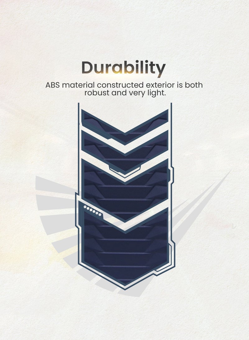 ستار لايف مجموعة حقائب سفر بعجلات من الجانب الصلب ABS مكونة من 3 قطع بعجلات دوارة مع قفل أرقام - Image 3