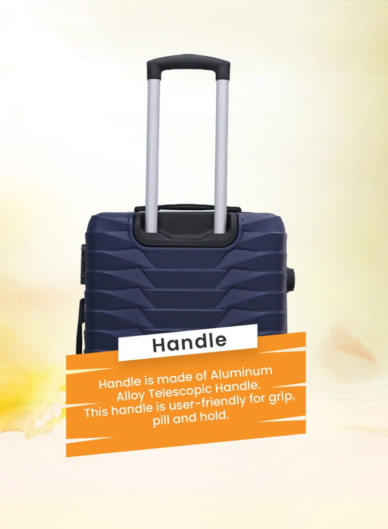 ستار لايف مجموعة حقائب سفر بعجلات من الجانب الصلب ABS مكونة من 3 قطع بعجلات دوارة مع قفل أرقام - Image 2