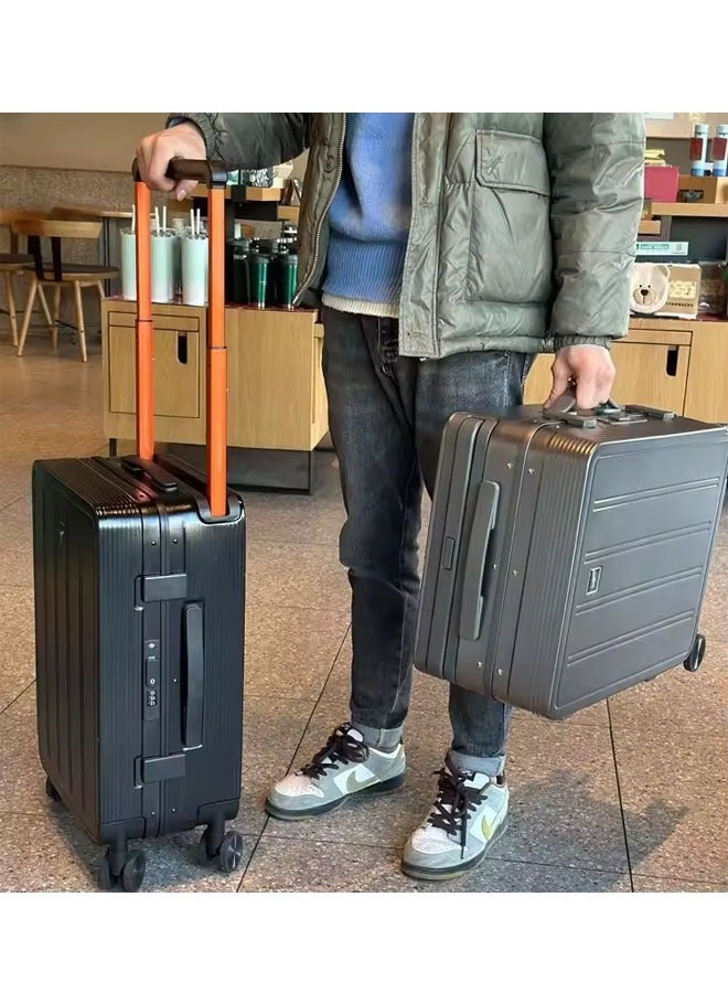 NKX Premium Expandable Aluminum Frame & PC Suitcase with Broad Handle 20 Inch - Image 2