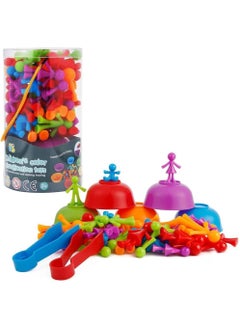 Home Smart Home Smart Color Classification Educational Counting Toy with Bowls and Tongs for Kids Colorful Creature Counting for Learning  - Image 1