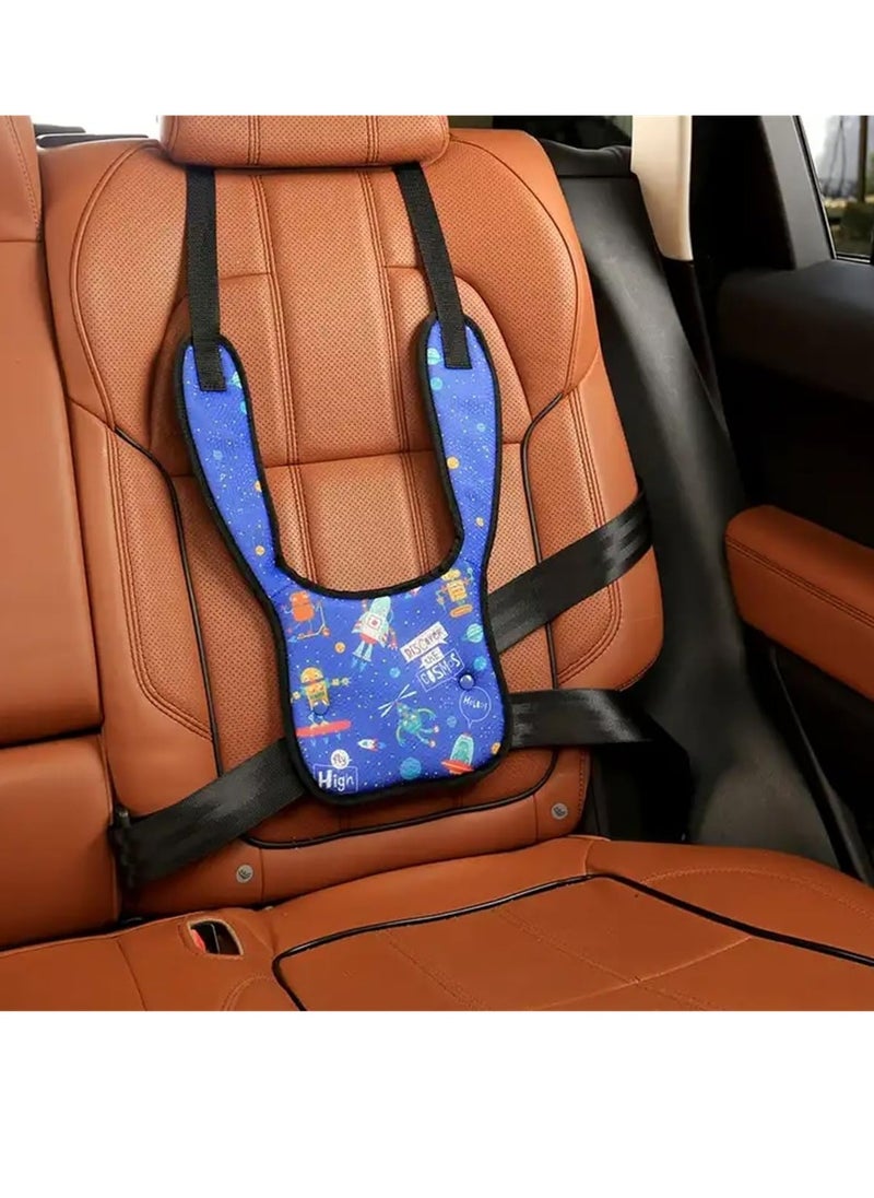 GUDOO Child Seat Belt Adjuster for Kids Safety Strap Cover and Positioner Pad Soft Safety Travel Harness Cove Protect Children  - Image 1