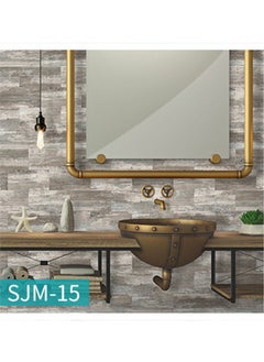 CityRiya-Long Decorative 3D Wall Panels Wall Panels 16PCS 20.32*10.16cm 3D Wall Sticker Self-Adhesive Wall Panels Waterproof PE Foam Wallpaper Brick Wallpaper for Kichen Wall Decor  - Image 5