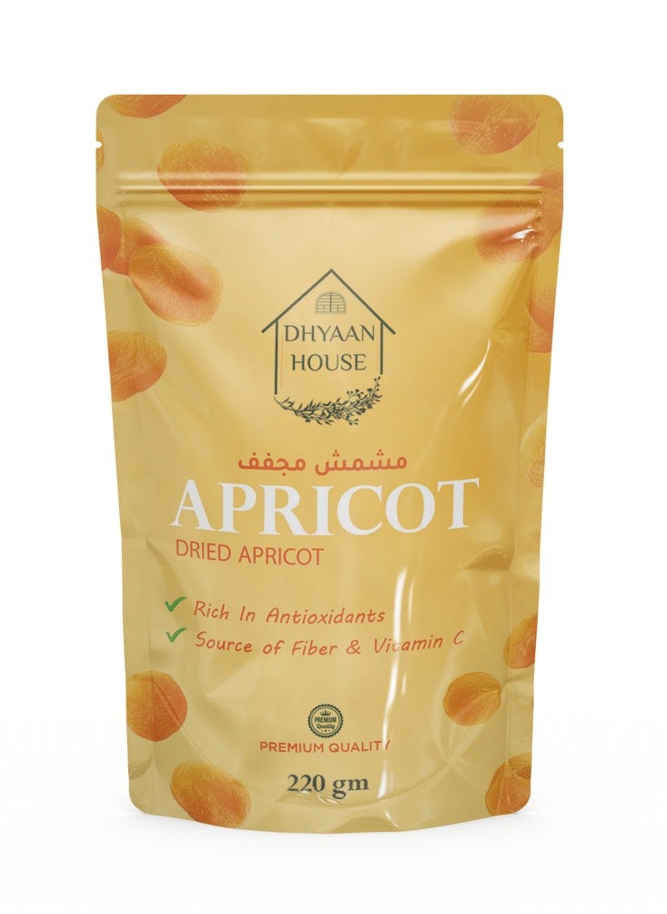 Dhyaan House Dried Apricot - 220 gm  - Image 1