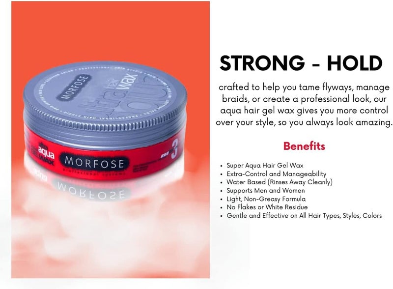 MORFOSE Aqua Hair Wax (super-aqua) - Image 4