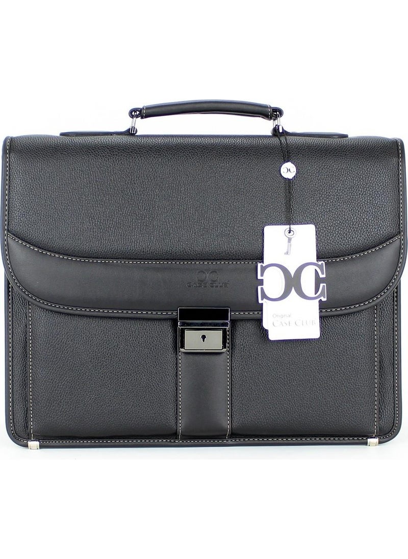 Case Club - Leather Briefcase with Laptop Compartment 15.6" Inch - Image 1